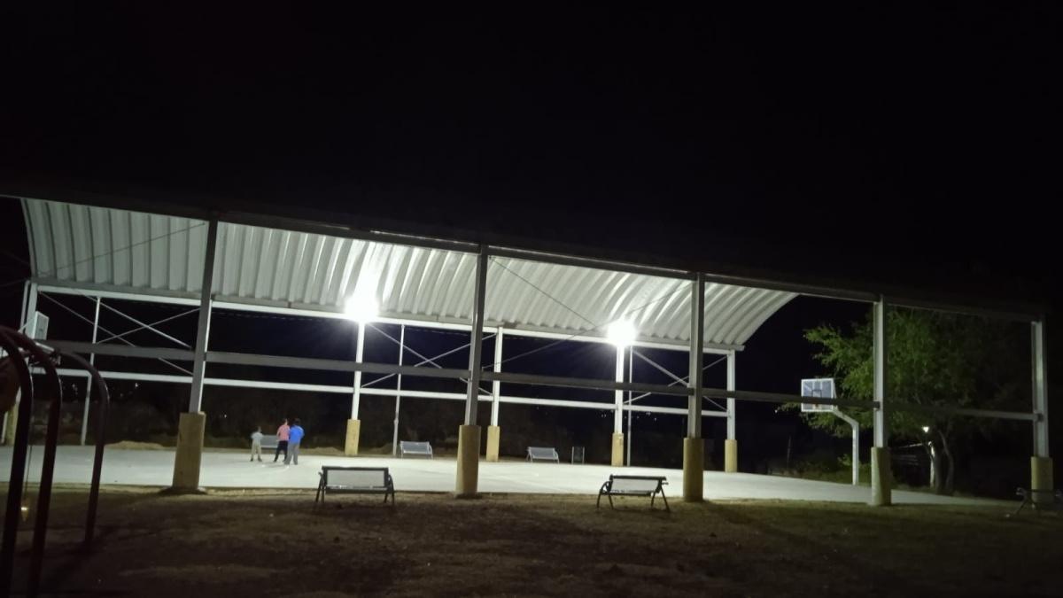 Iluminación de 13 canchas deportivas, en el marco del programa 'Jiutepec por la paz'
