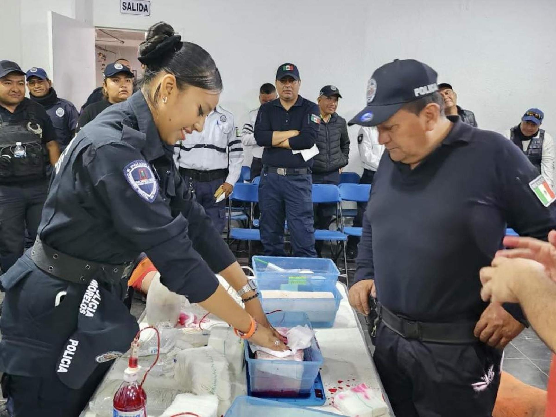 Capacitan a personal de Seguridad Pública de Yecapixtla en atención de emergencias