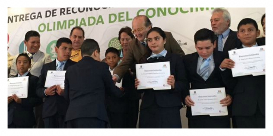 Entregan reconocimientos a ganadores de Olimpiada del Conocimiento Infantil 2015