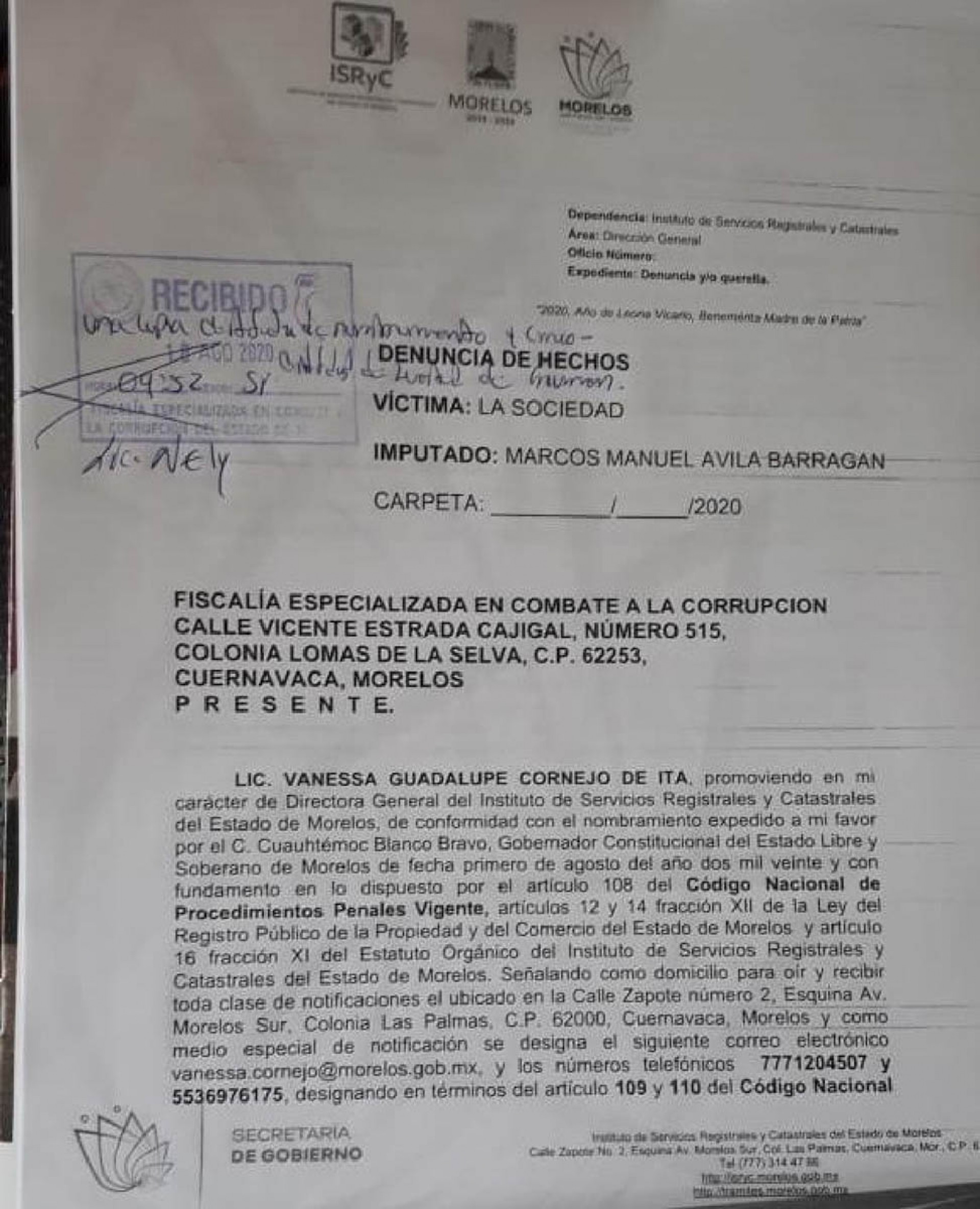 Denuncian a exfuncionario de Catastro