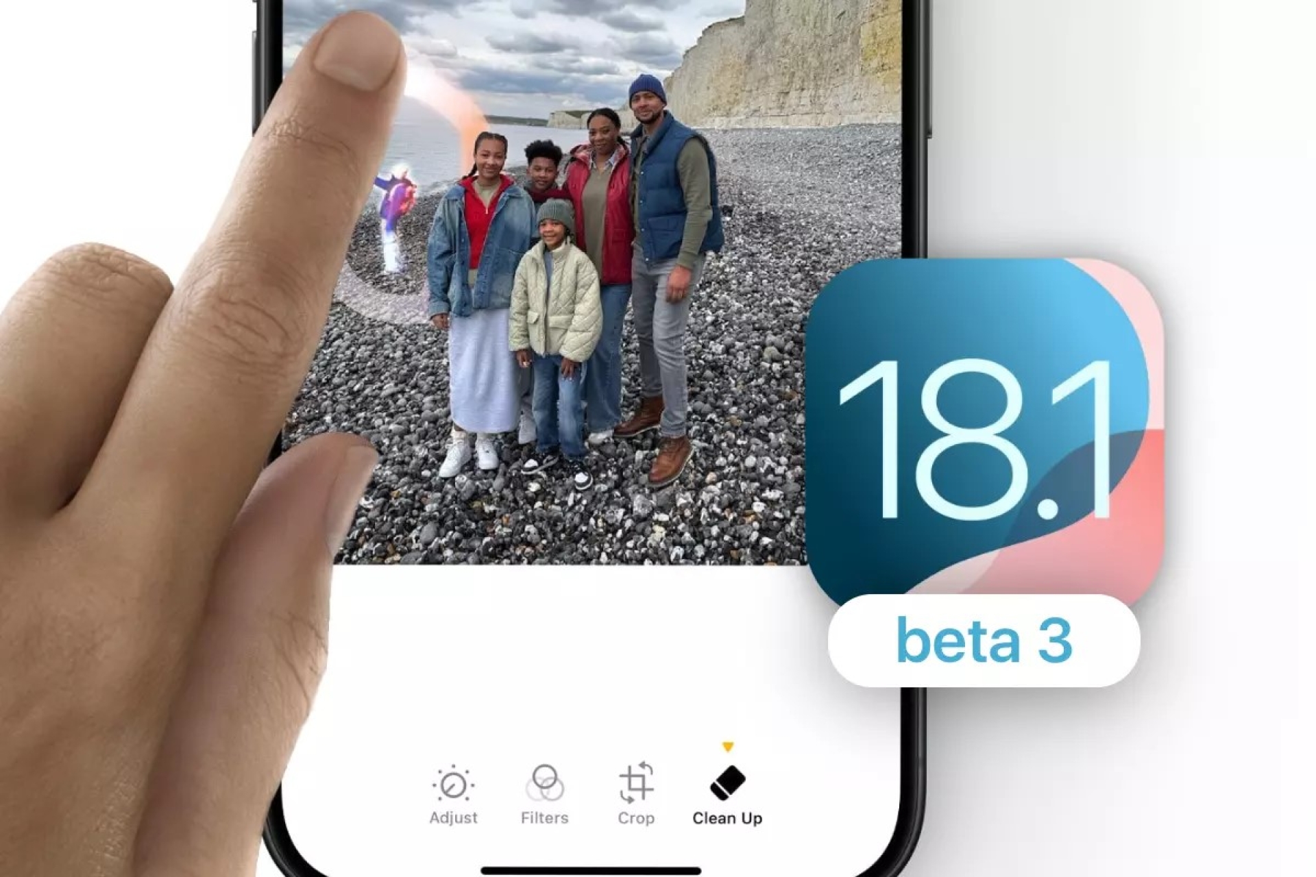 Nueva función 'Clean Up' en iOS 18.1 Beta 3 para fotos