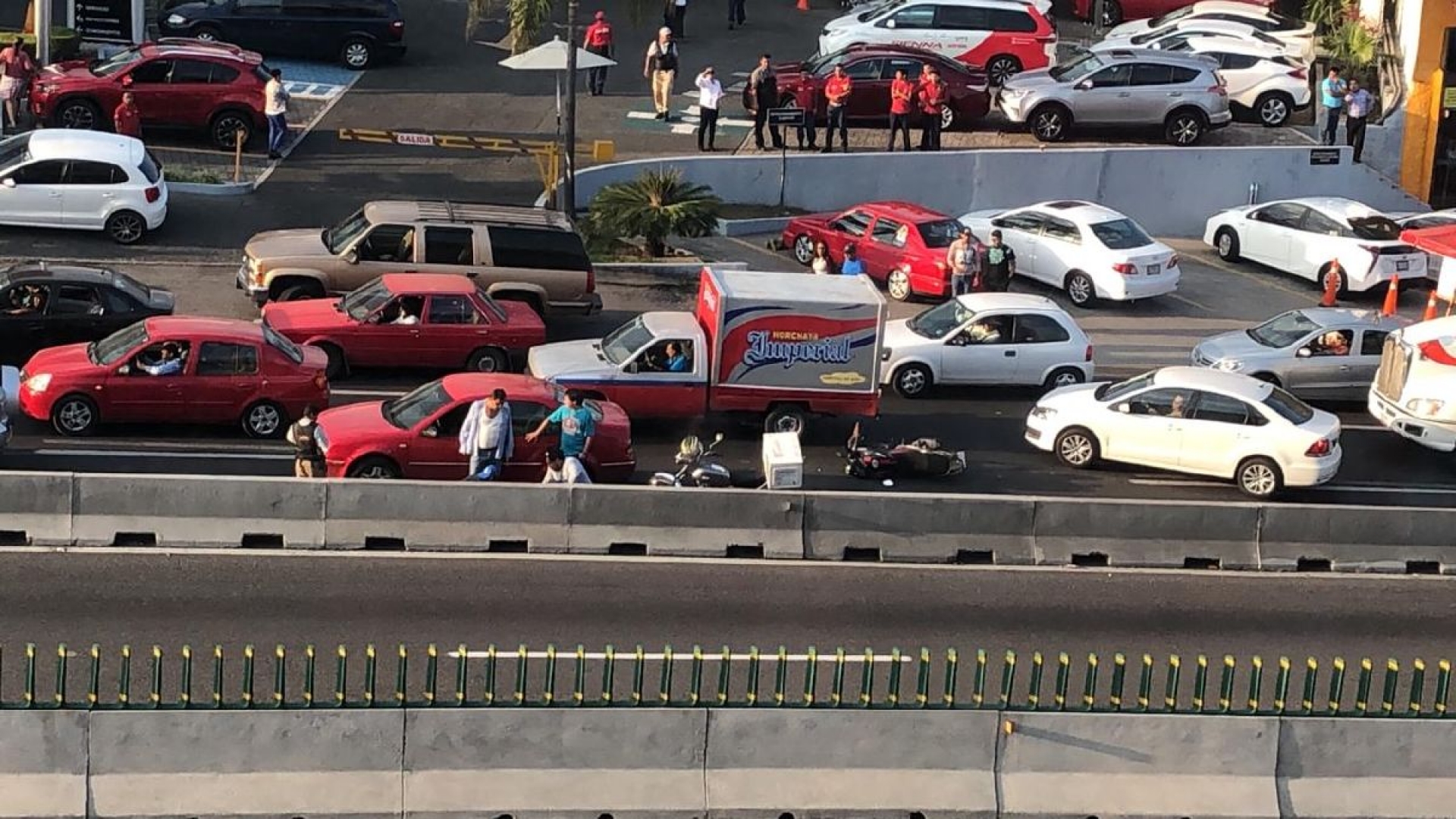 Atropellan a motociclista en el Paso Exprés