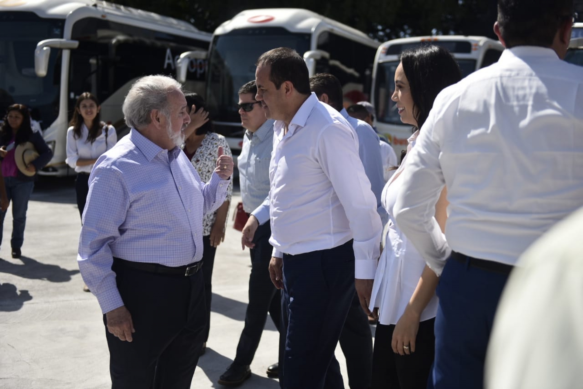 Asiste gobernador a reinauguración de terminal de autobuses Pullman, en Zacatepec