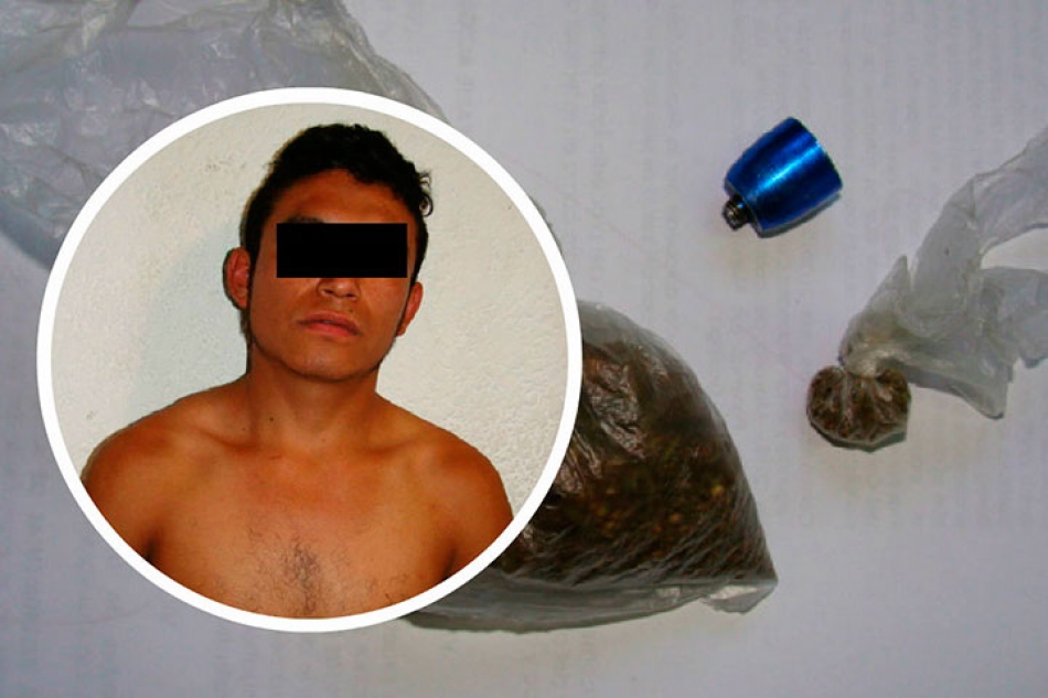 Detienen a un joven en posesión de marihuana
