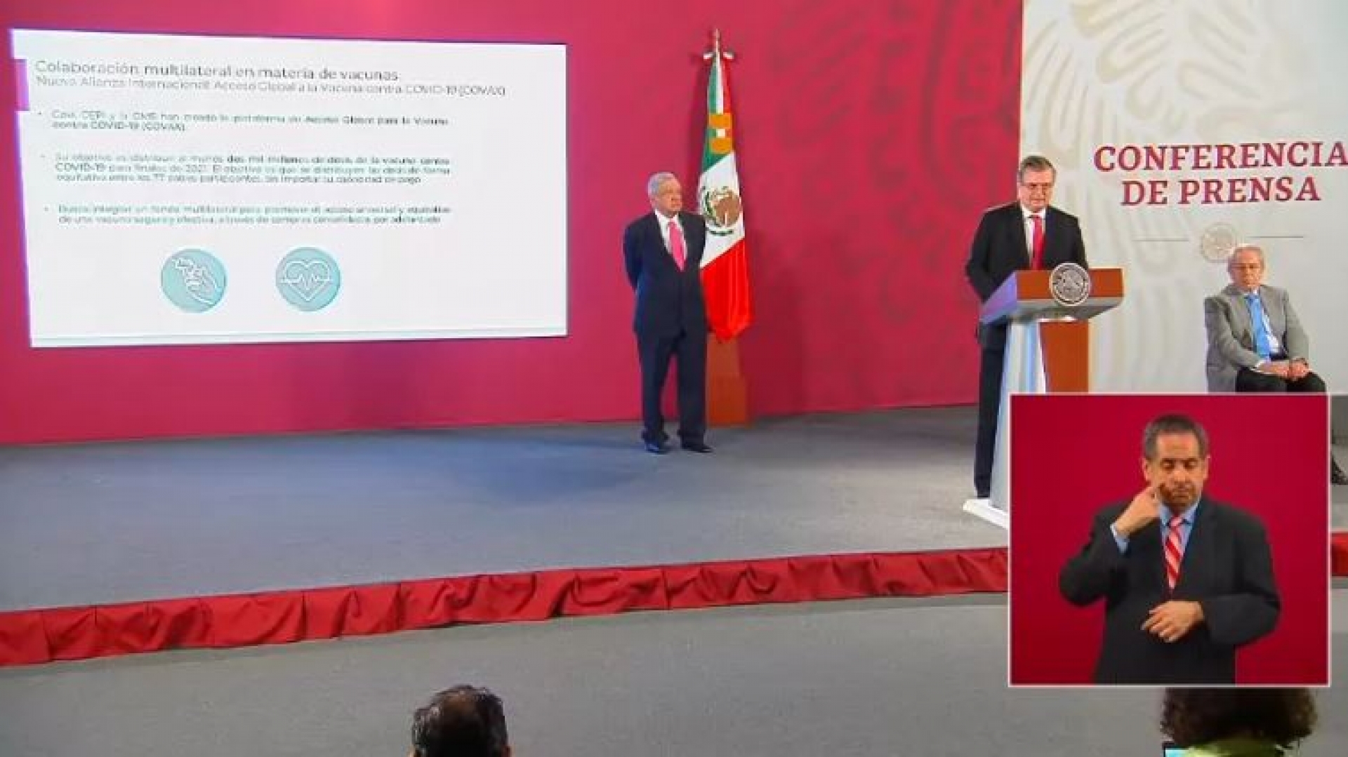 Protocolos y resultados apuntan a que habría vacuna contra el COVID-19 este año, afirma Ebrard