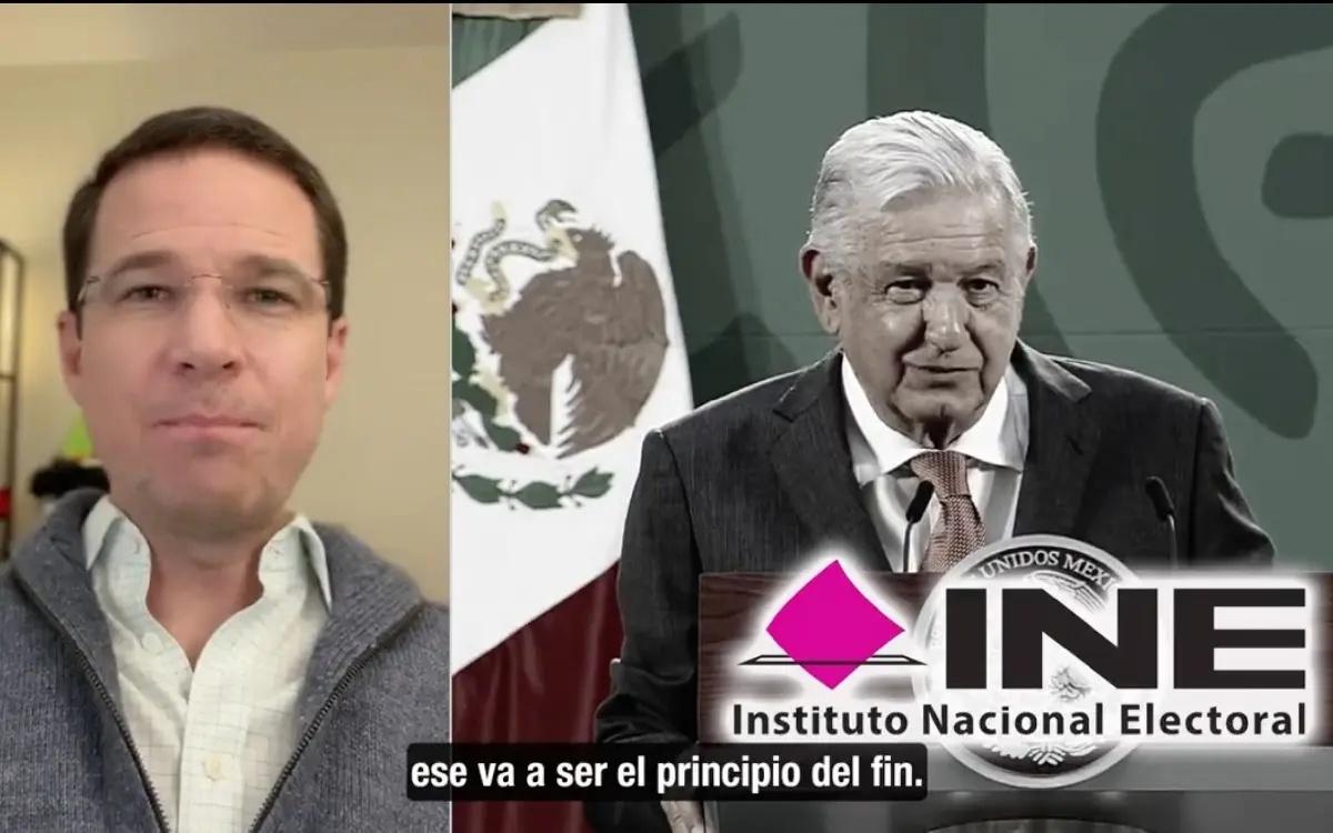'Si AMLO toma el control del INE, es el principio del fin': Ricardo Anaya