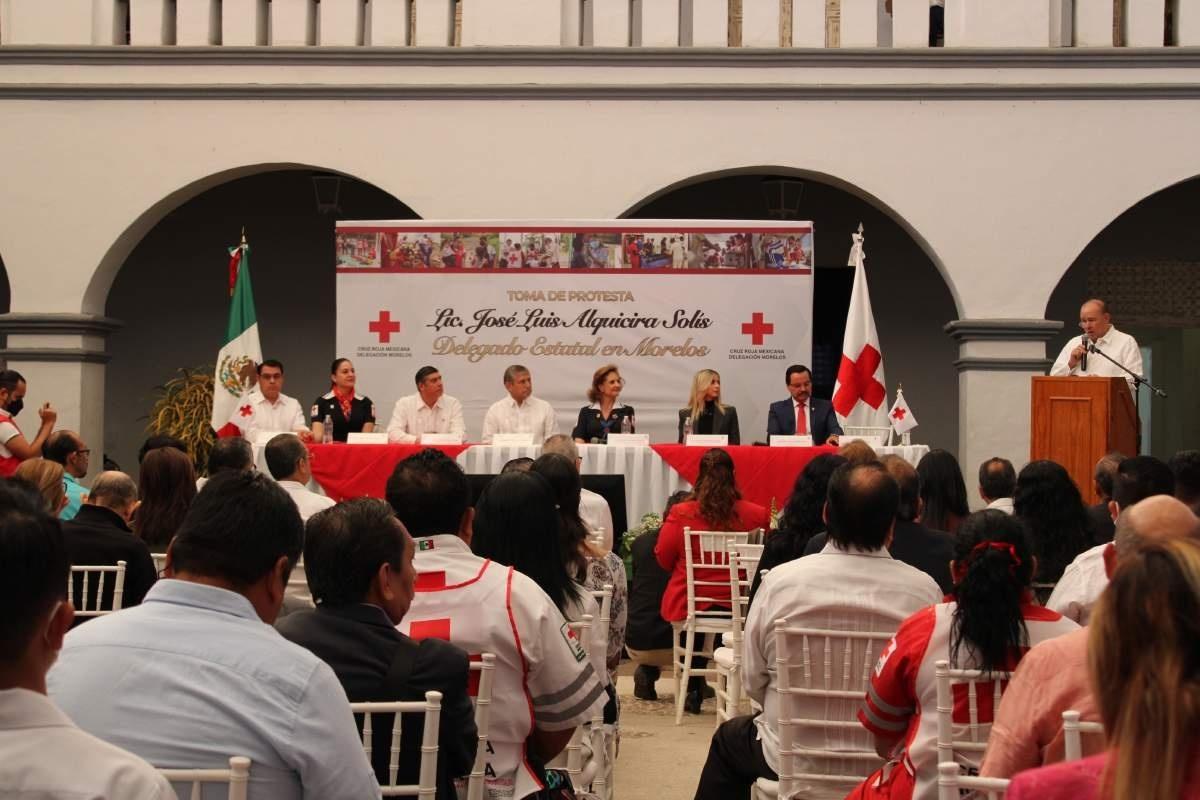 Alquicira ya encabeza formalmente la Cruz Roja en Morelos
