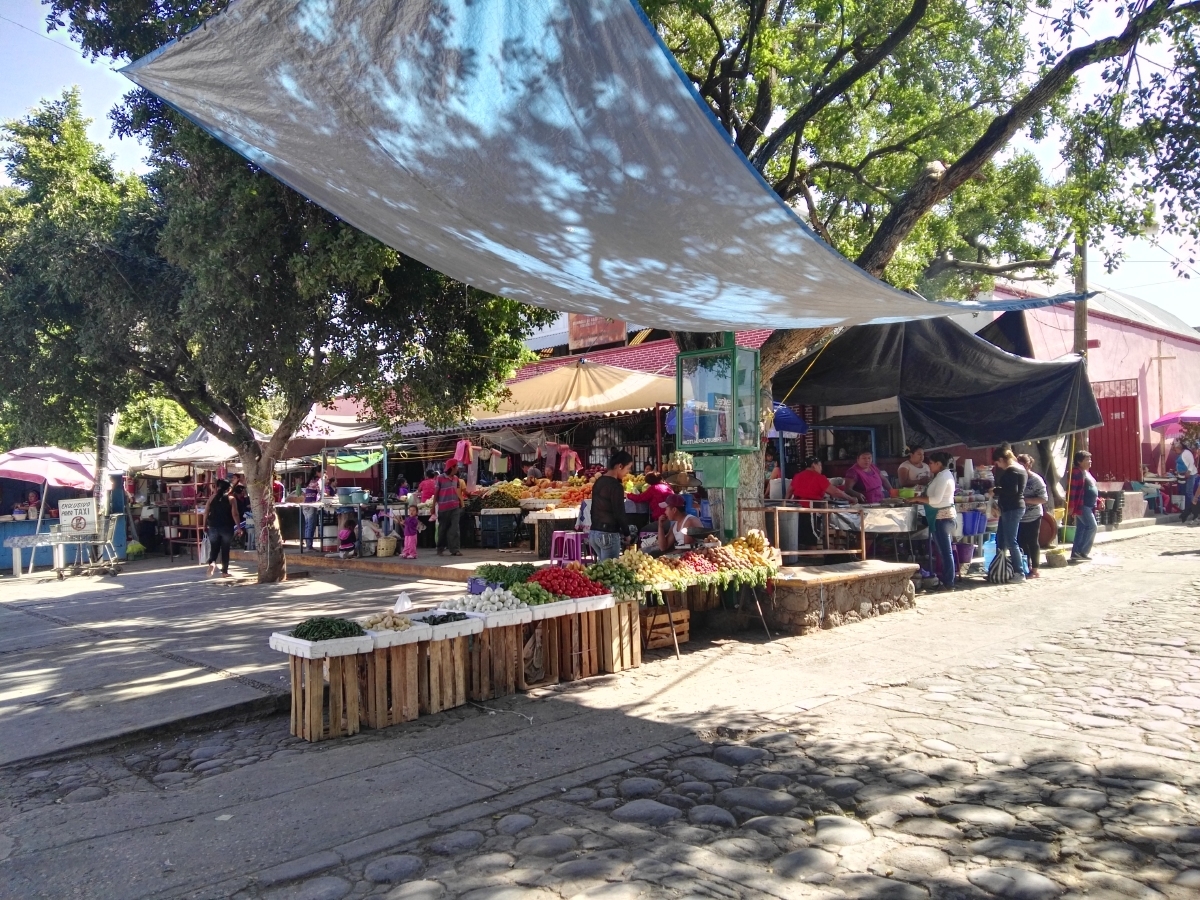 Comerciantes del mercado de Coatetelco prefieren vender sus productos en la vía pública