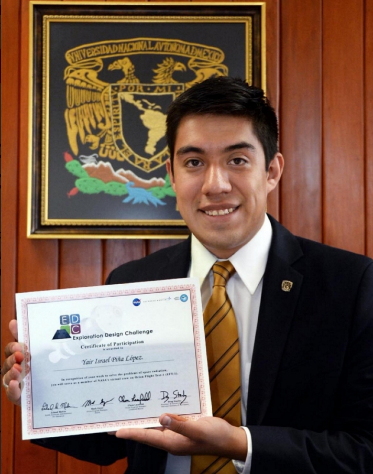 Estudiante de la UNAM invitado por la NASA a "estudiar Marte"