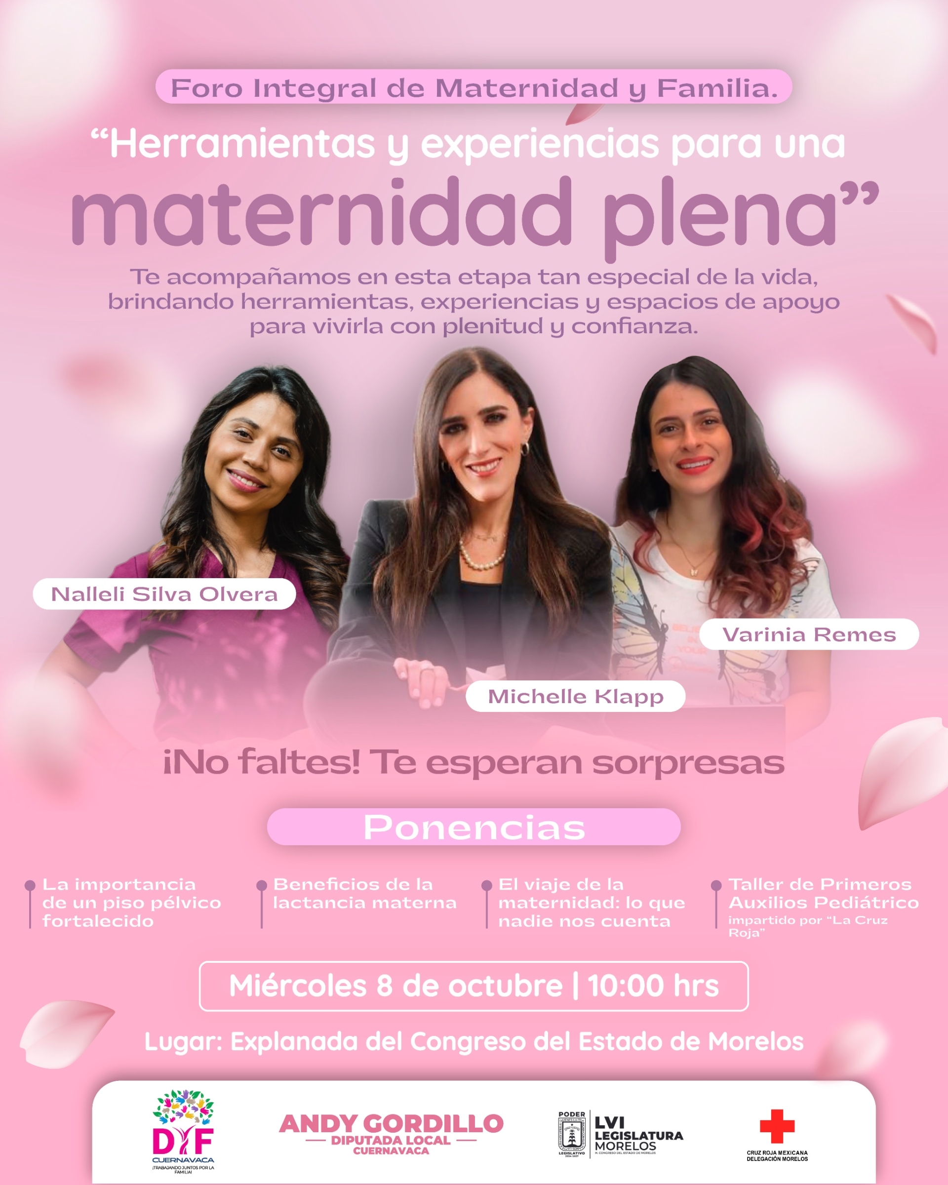 Impulsa diputada Andrea Gordillo una maternidad informada y plena mediante foro para madres primerizas