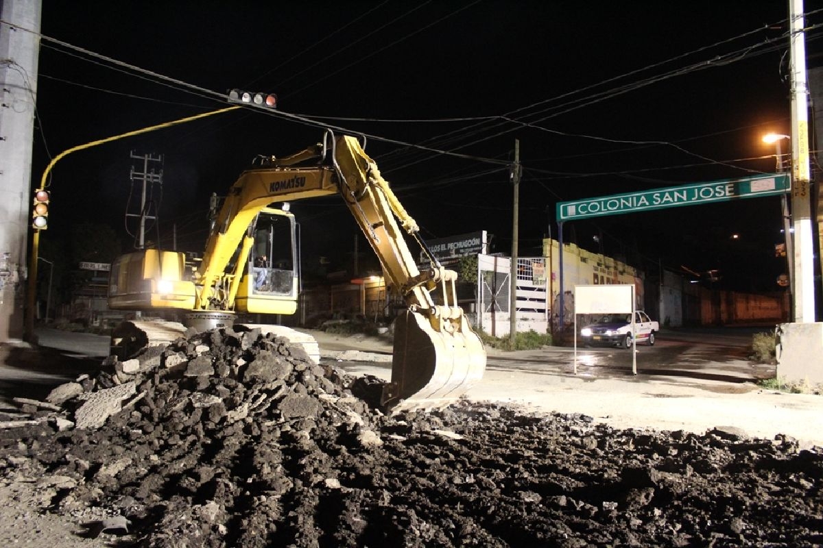 Habilita SOP turno nocturno para agilizar rehabilitación en bulevar Cuauhnáhuac