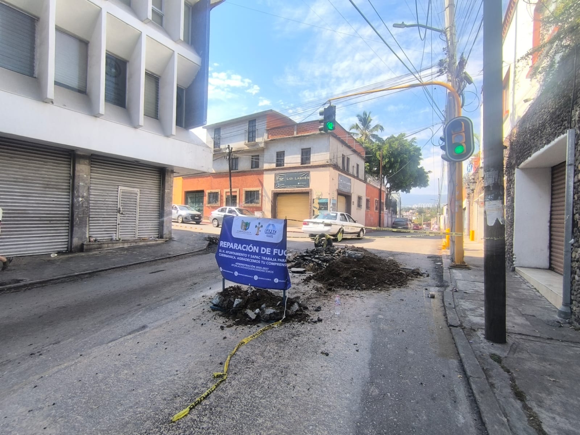 #AlertaVial SAPAC continúa trabajos de reparación en calle Humboldt