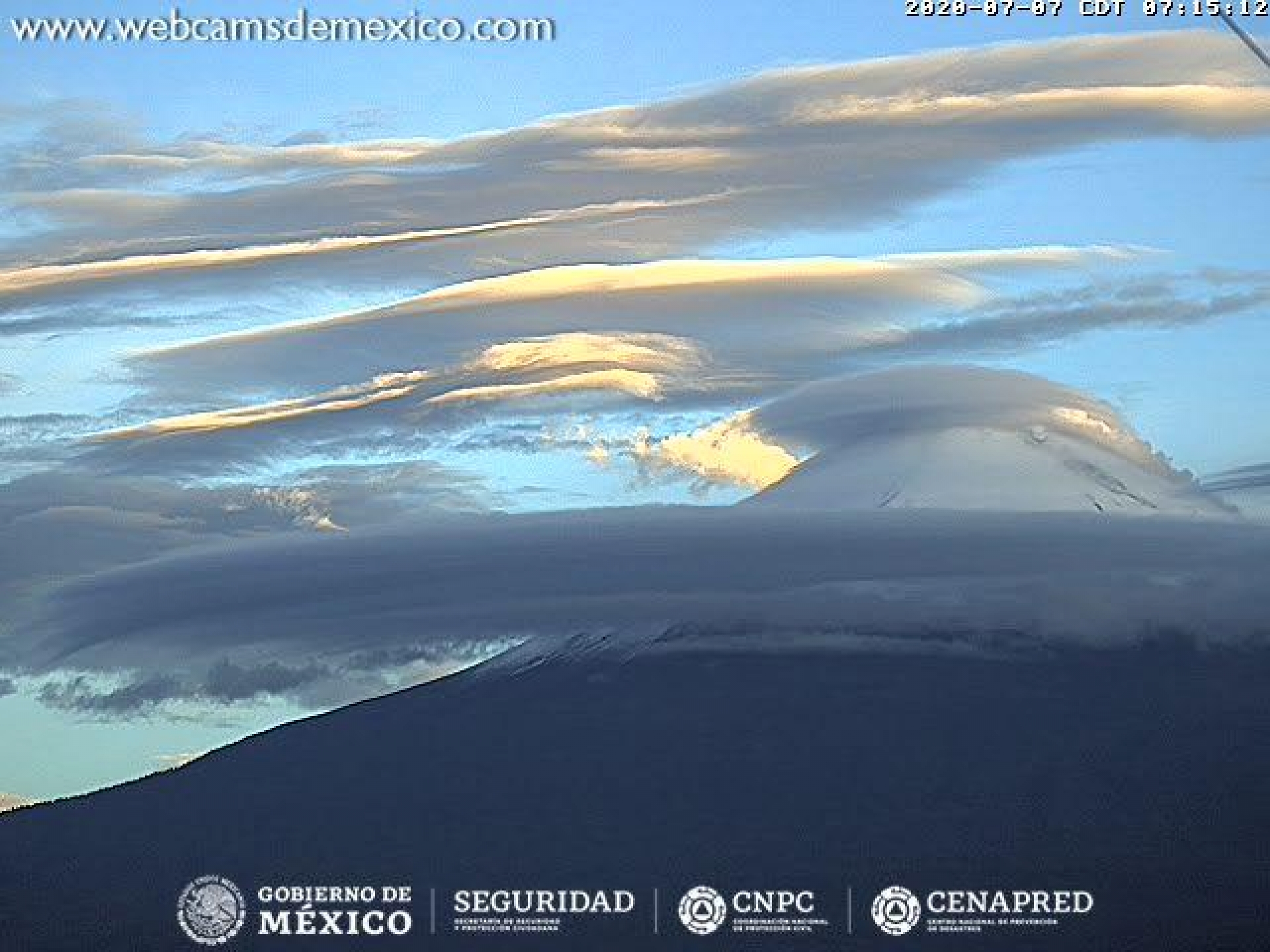 Identifican sistemas de monitoreo 85 exhalaciones de baja intensidad del Popocatépetl