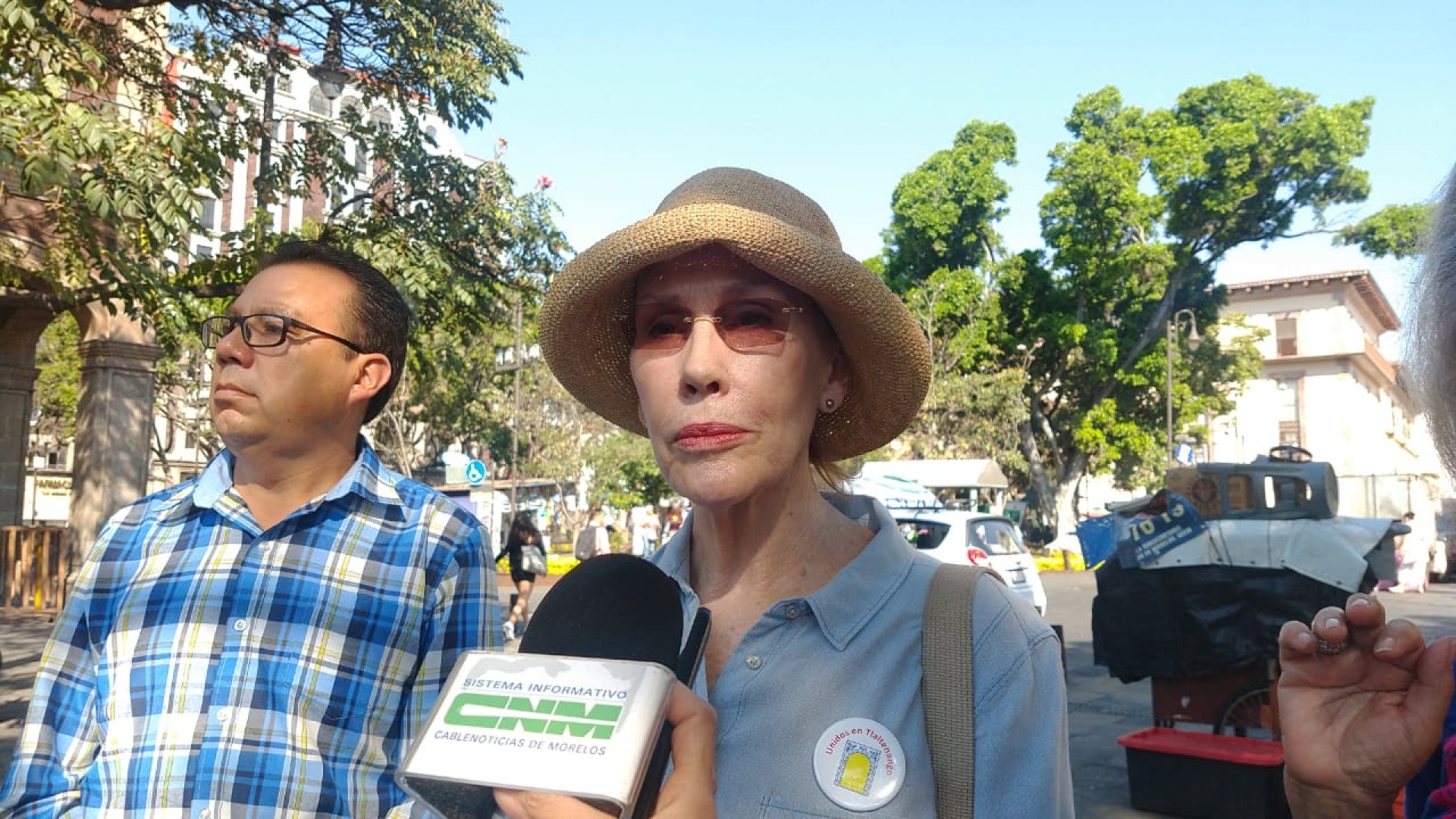 Se manifiestan 'Defensores del suelo en Tlaltenango' contra la construcción de tres torres