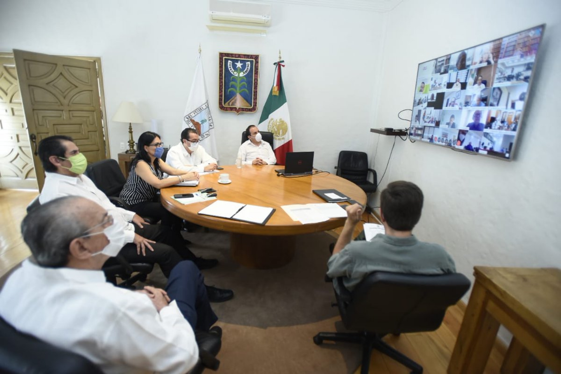 Participó gobernador en reunión virtual de la Conago con titular de la Segob, Olga Sánchez