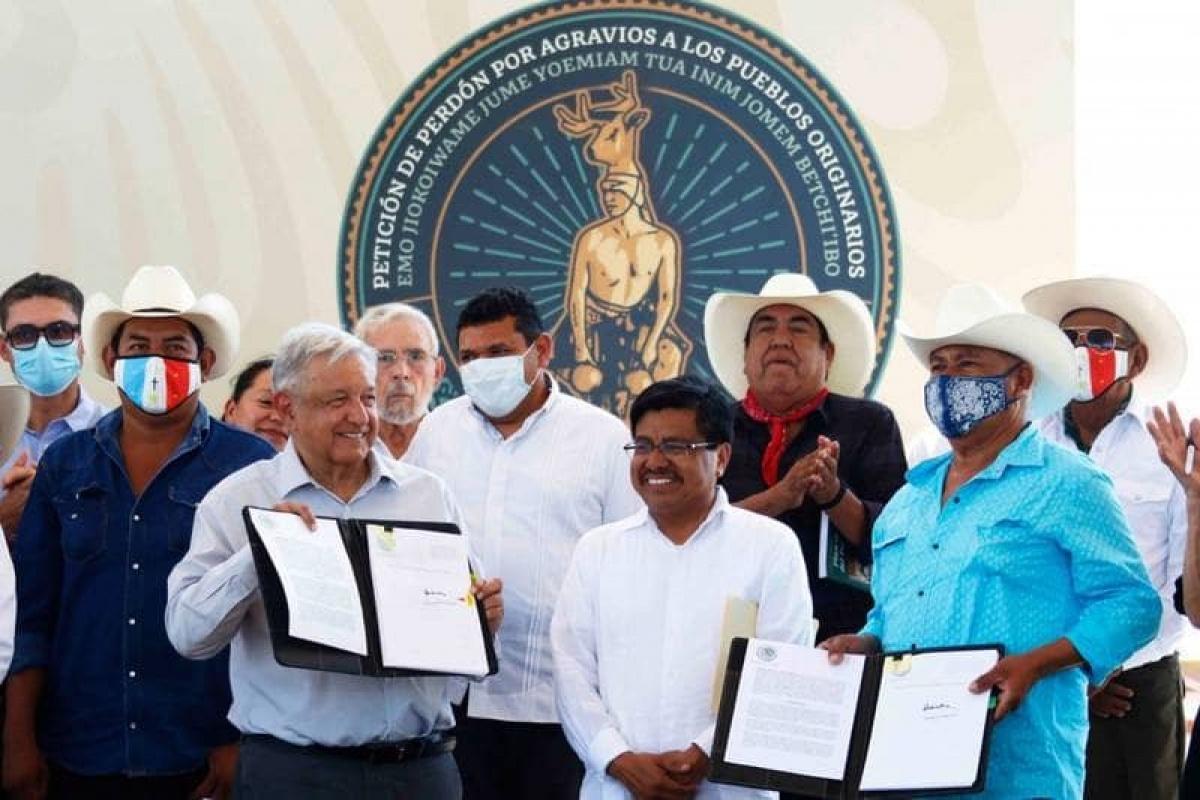 AMLO devuelve más de 2,900 hectáreas de tierras al pueblo Yaqui