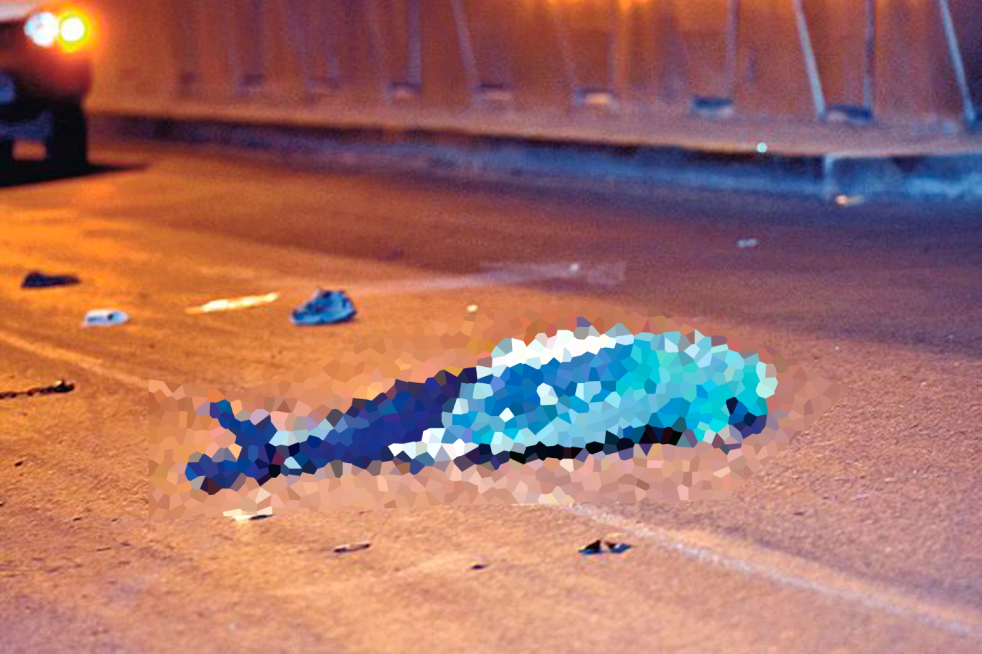 Murió al ser atropellado en el Paso Exprés