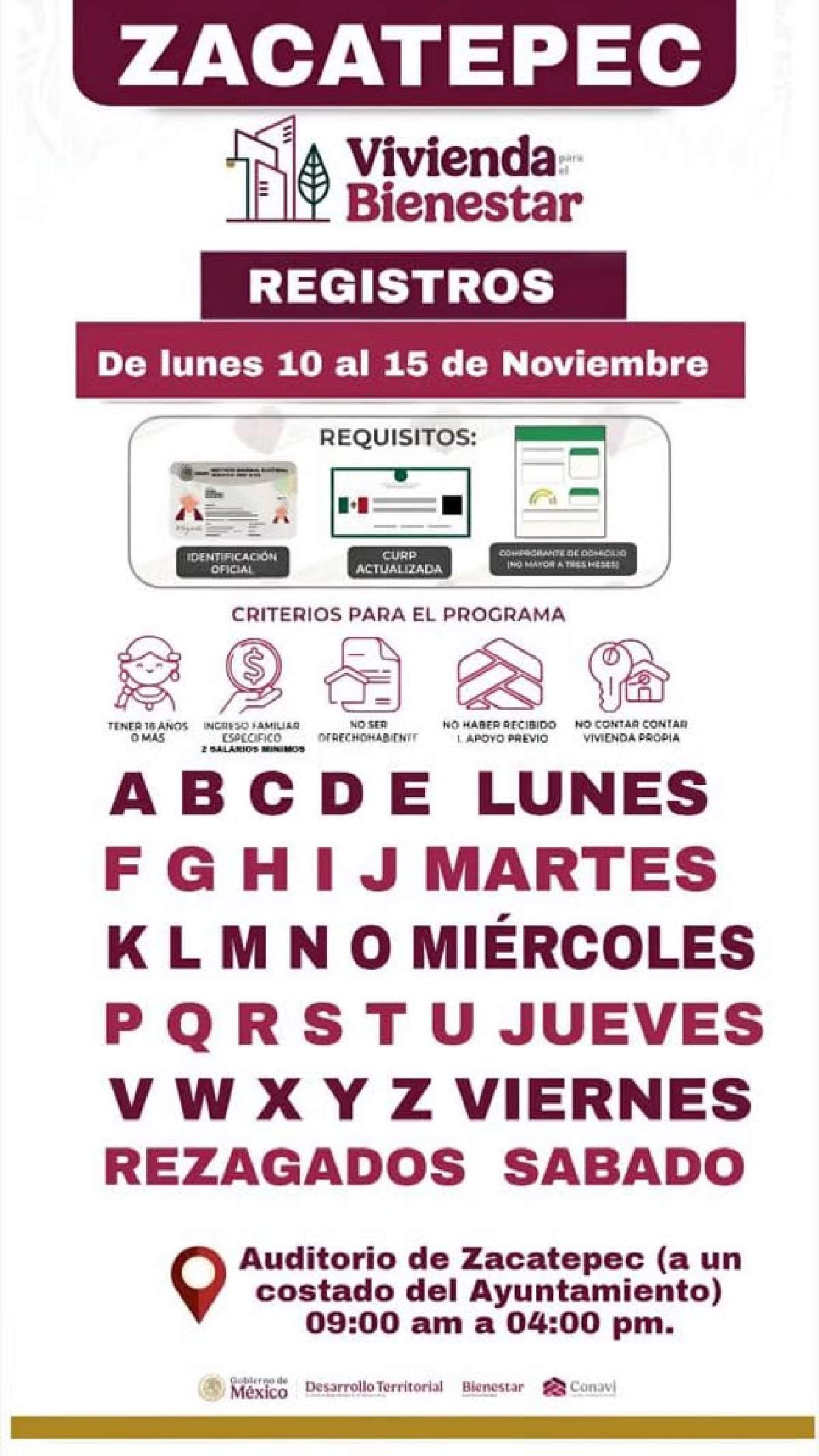 Abren registro para “Vivienda del Bienestar” en Zacatepec