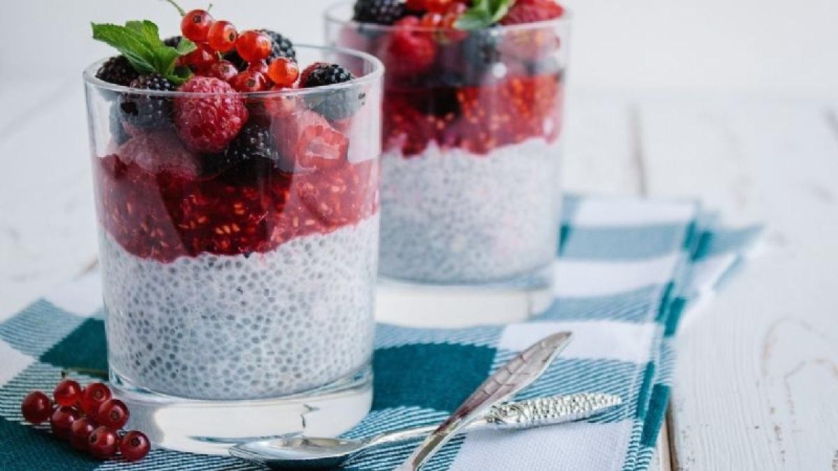 Pudín de chía y frutos rojos, la combinación perfecta para comenzar tu día con un delicioso sabor