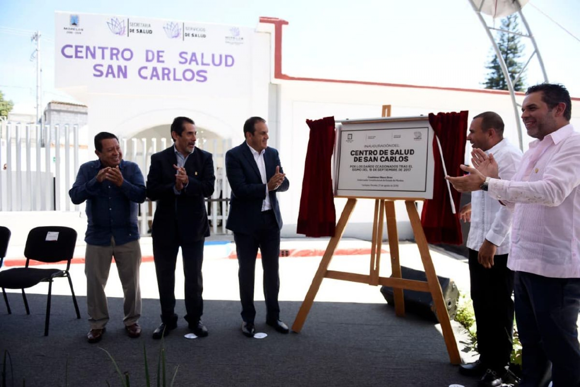 Inauguran reconstrucción del Centro de Salud de San Carlos