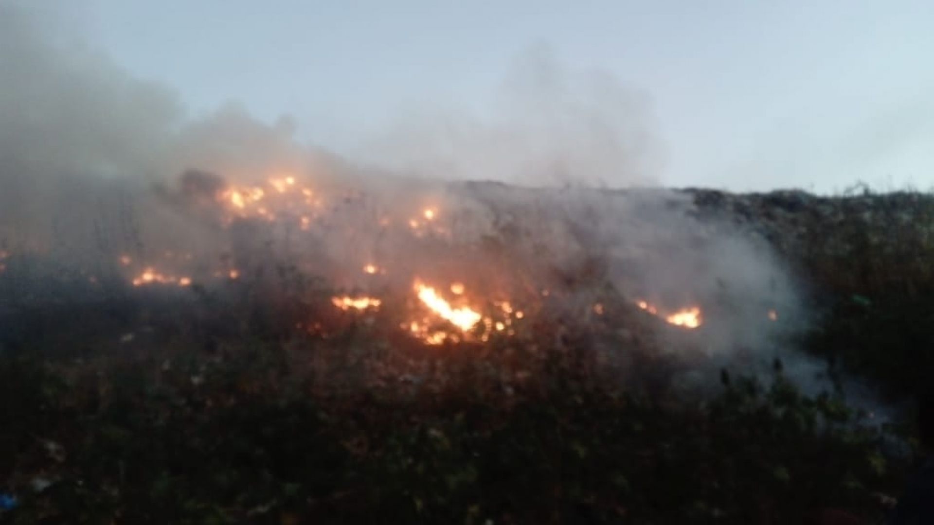 Se registró un incendio en el basurero de Yecapixtla