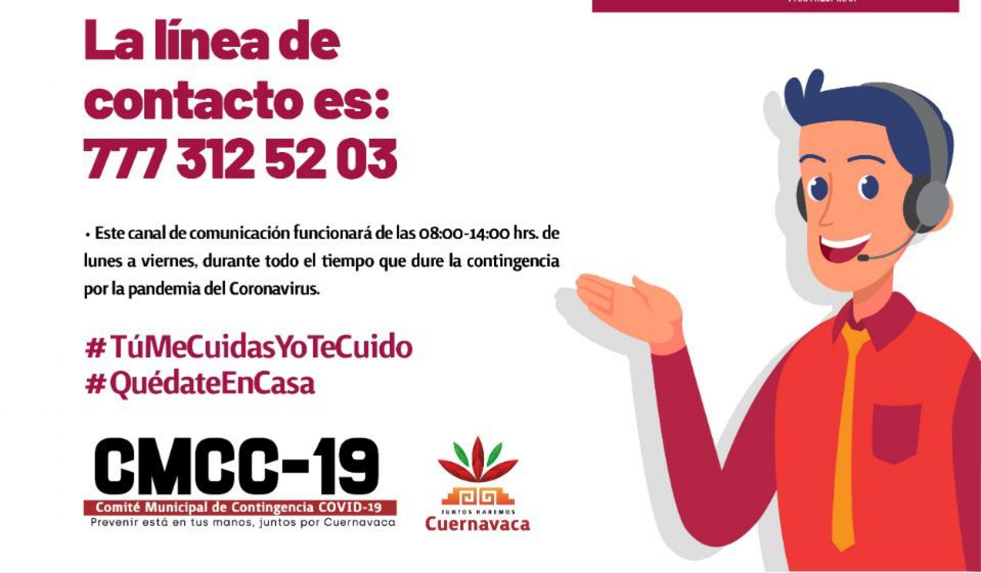 Implementa Ayuntamiento de Cuernavaca 'call center' para sus trabajadores