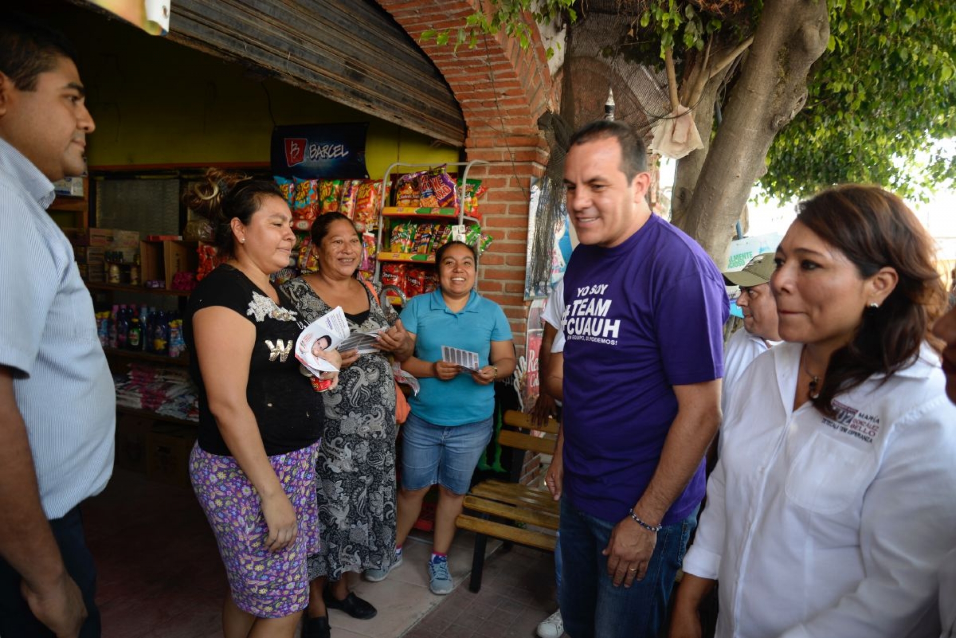 Refuerzan presencia de Morena en los mítines de Cuauhtémoc Blanco