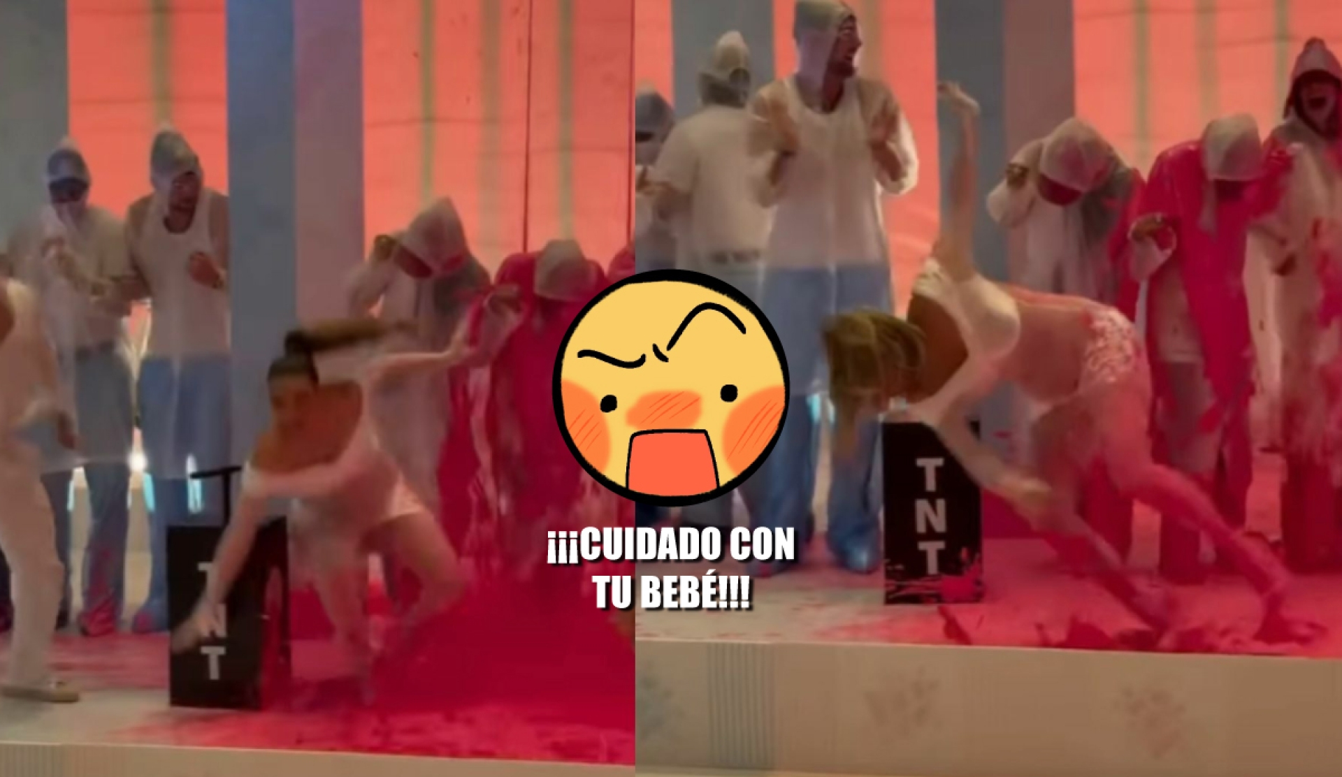 Lele Pons sufre dos caídas durante revelación de sexo de su bebé
