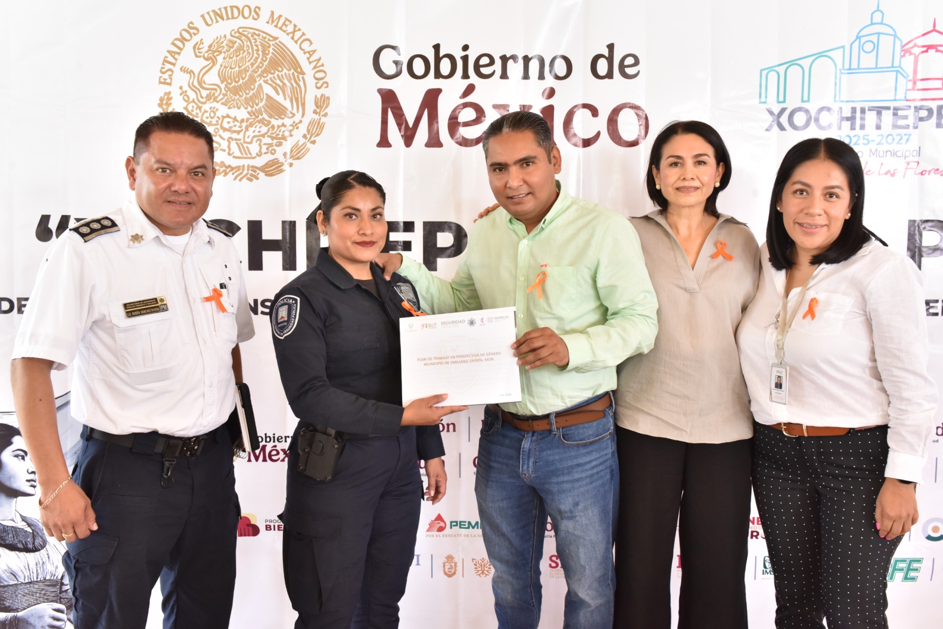 Emiliano Zapata presenta 'Plan de trabajo en perspectiva de género', en mesa regional de seguridad