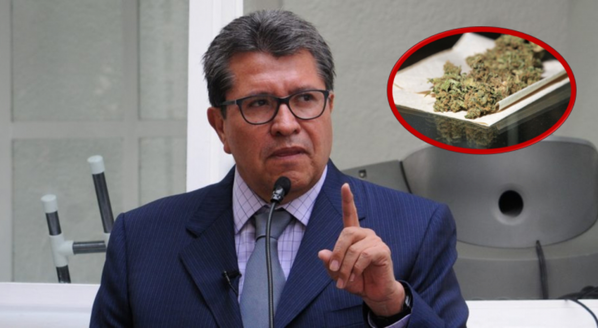 Ricardo Monreal anuncia que el senado buscará quitarle la venta y producción de cannabis al narco