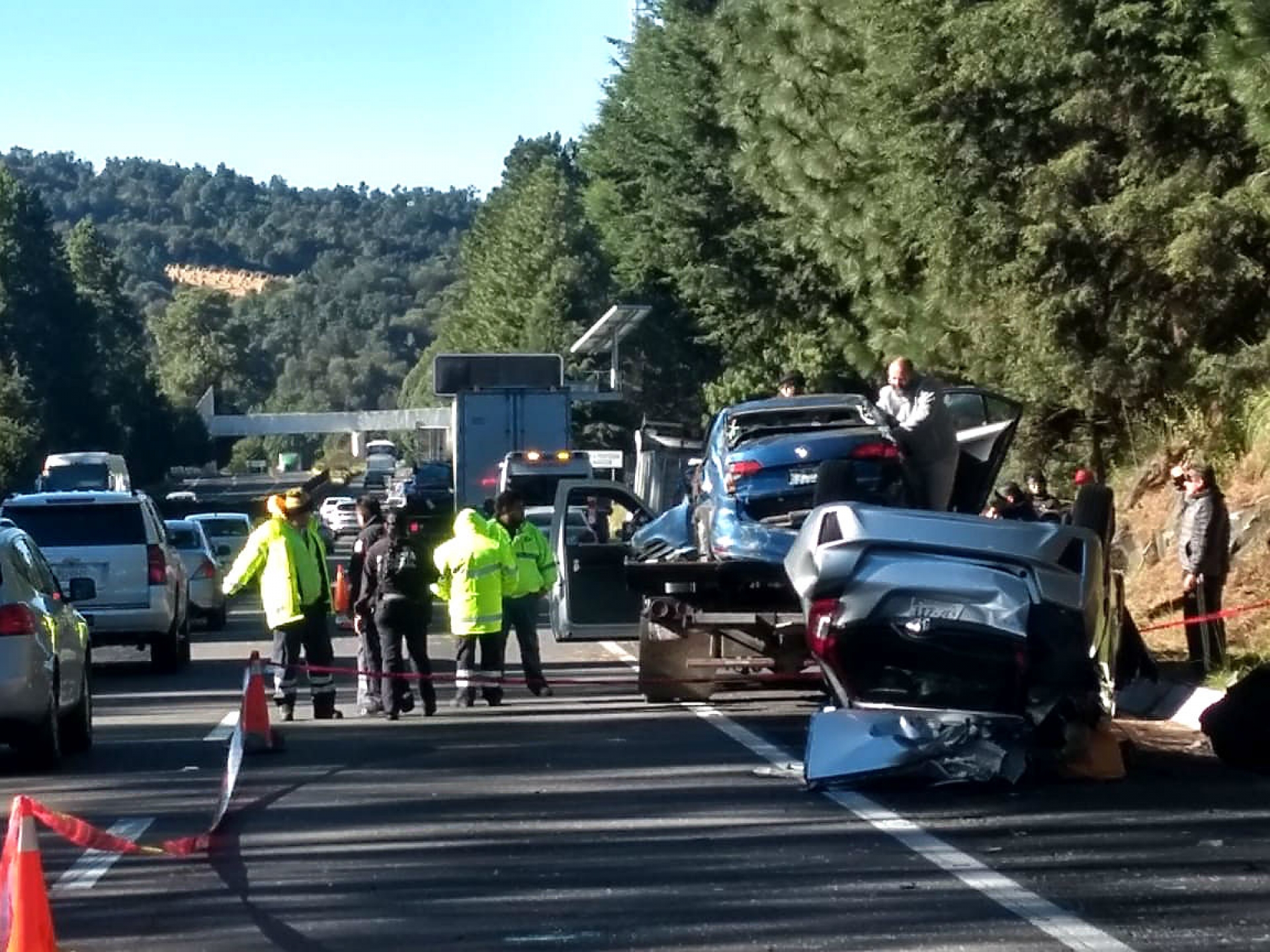 Fallece una persona tras accidente en la autopista México-Cuernavaca