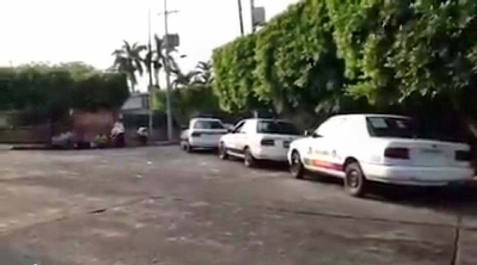 Taxis utilizados para acarrear votantes