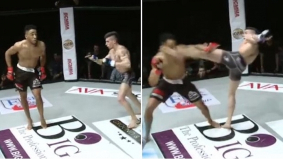 Peleador se burla de su oponente y es terriblemente noqueado (VIDEO)