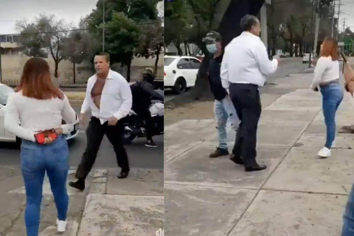 VIDEO: Alfredo Adame es captado peleando con una mujer en CDMX