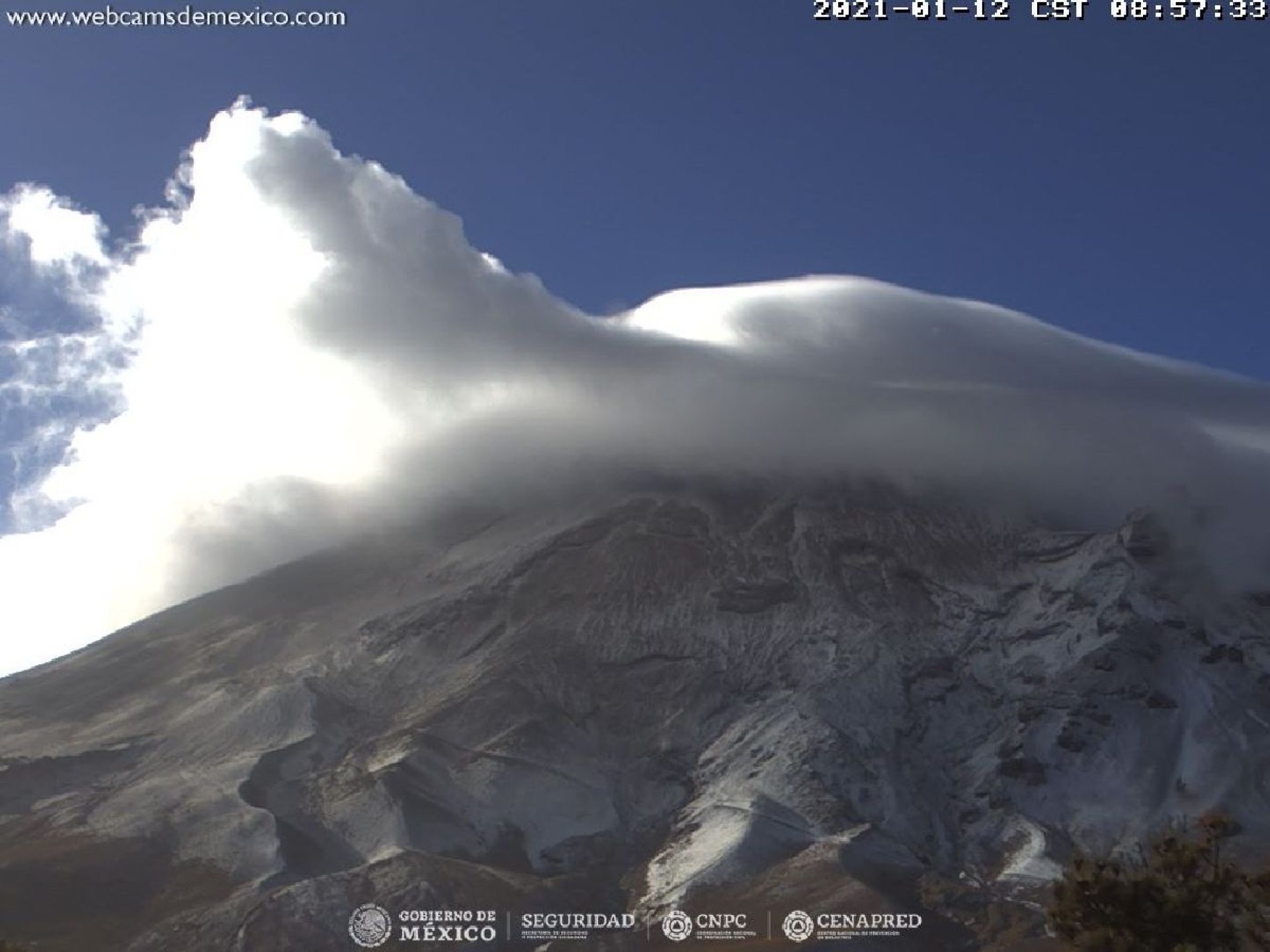 Actividad del Popocatépetl, dentro de parámetros normales