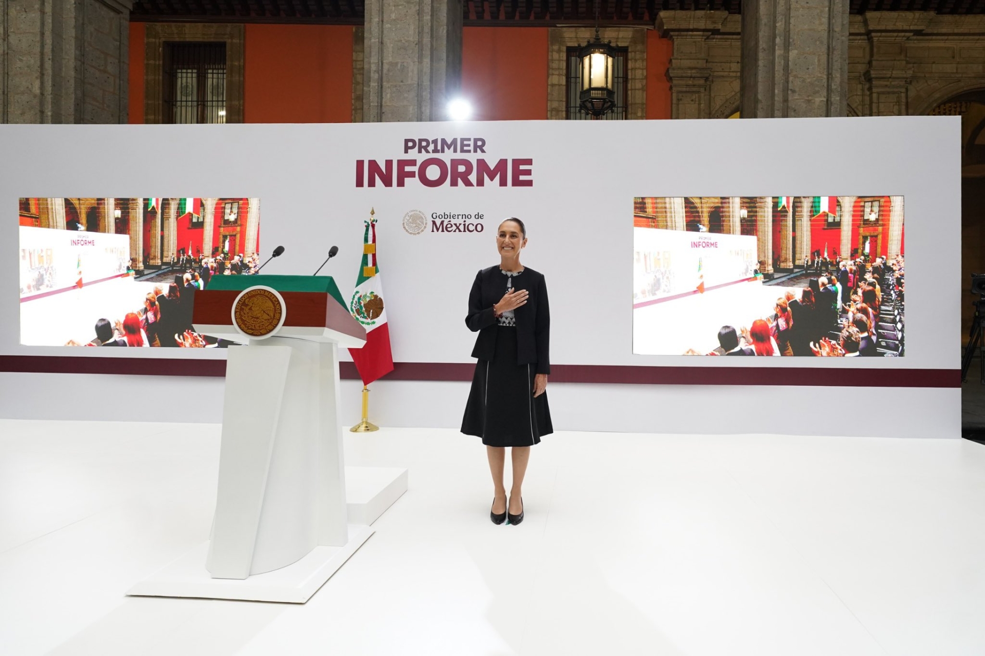 Sheinbaum rinde primer informe destacando continuidad de la 4T y reforma judicial