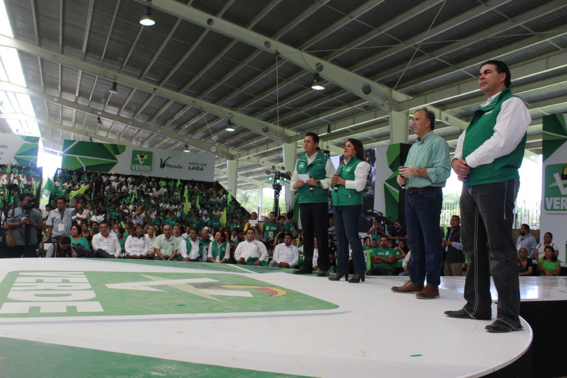 Ofrece Meade Kuribreña apoyo total a Nadia Luz Lara como candidata del Verde a la gubernatura