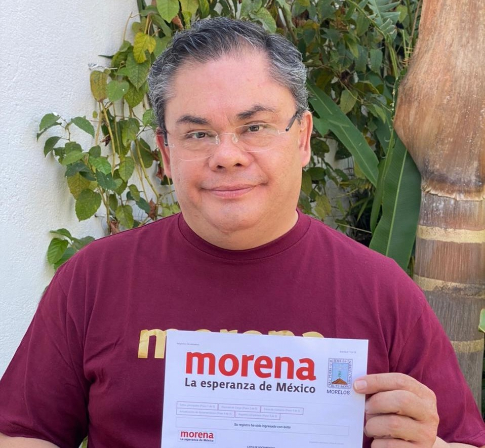 Se registra Rafael Reyes para competir por reelección a la alcaldía de Jiutepec