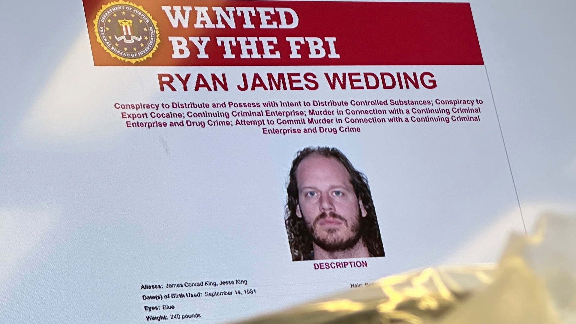 Detienen en México a exdeportista Ryan Wedding, buscado por el FBI