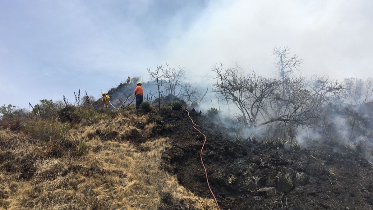Incendio sobre la autopista México–Cuernavaca