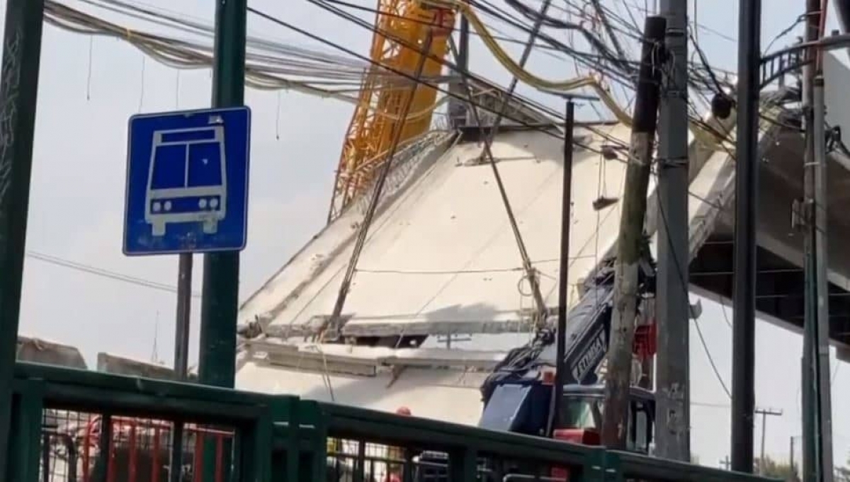 Colapsa losa de la L12 del Metro; tres trabajadores resultan lesionados
