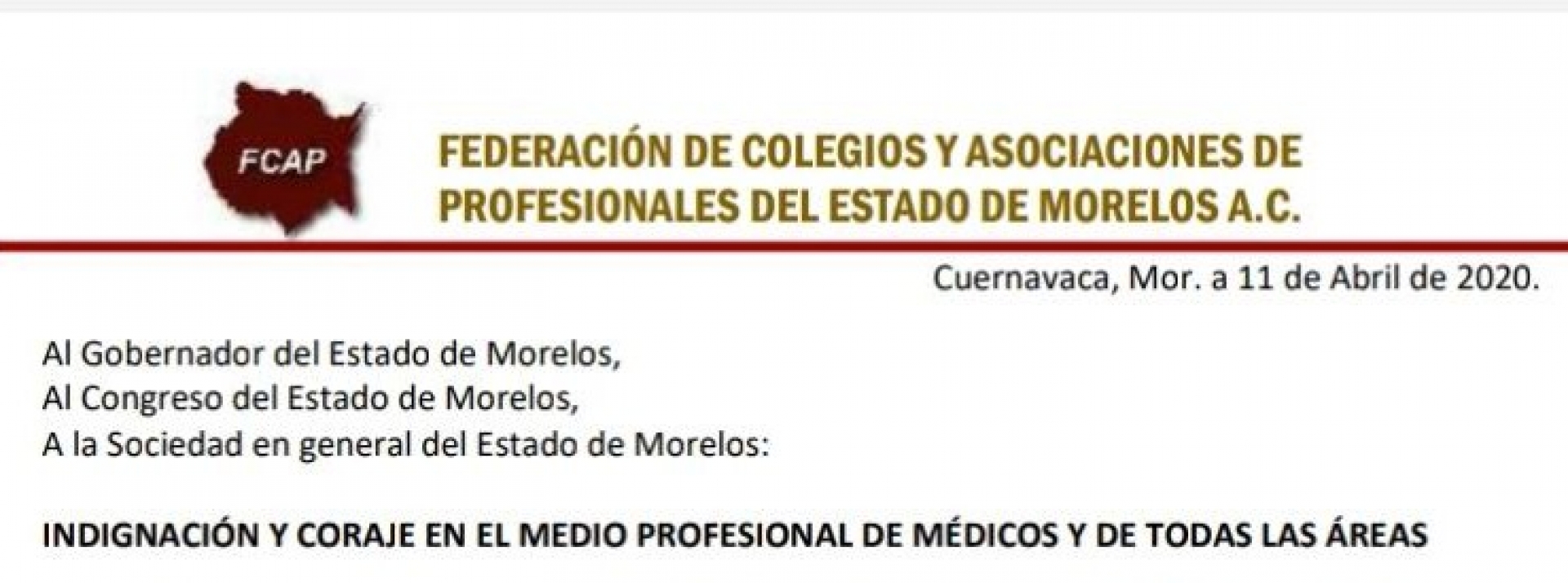 Ante asesinato de médicos, demandan justicia FCAP y Colegio de Ginecología y Obstetricia