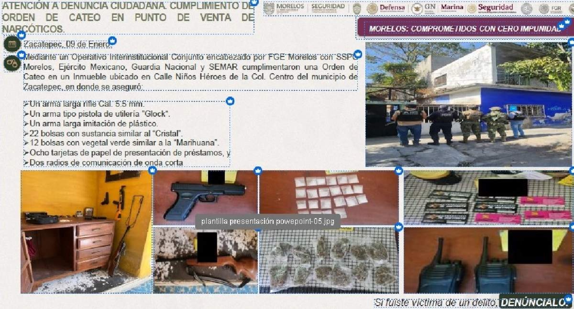 Desconoce edil de Zacatepec presuntos nexos de funcionarios con delincuentes
