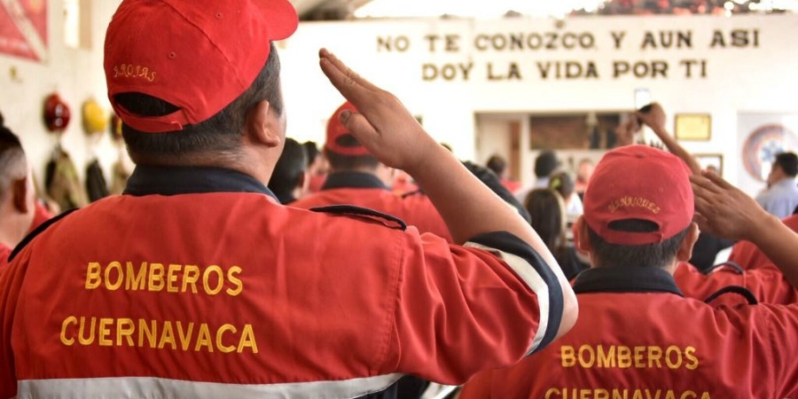Celebran el Día del Bombero en Cuernavaca