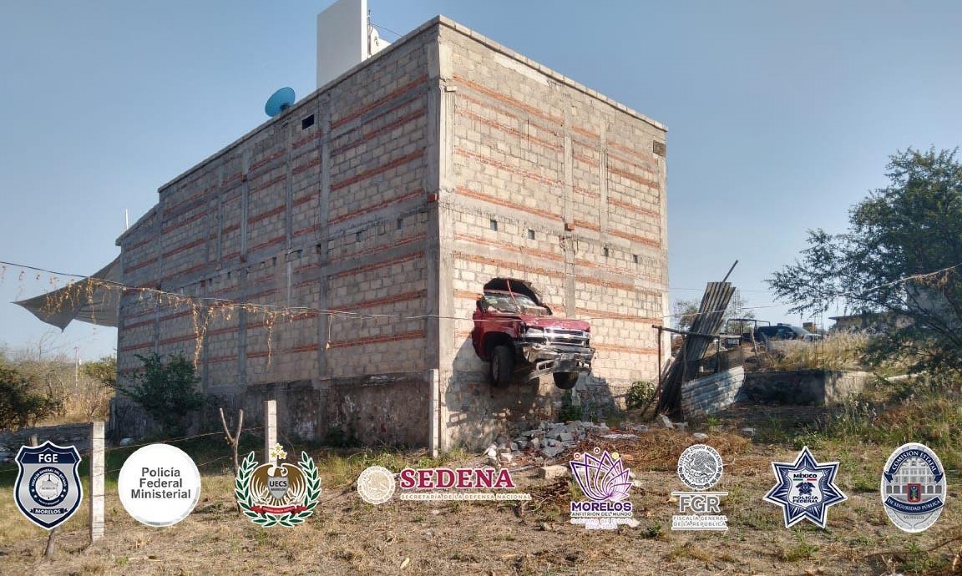 Decomisa PIC arsenal y vehículos tras cateo a inmueble en Miacatlán