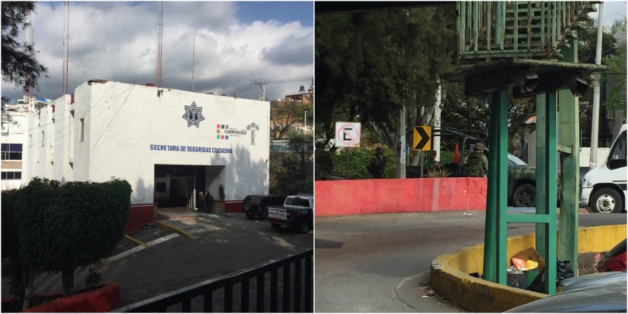 Resguardan militares las instalaciones de la Secretaría de Seguridad en Cuernavaca