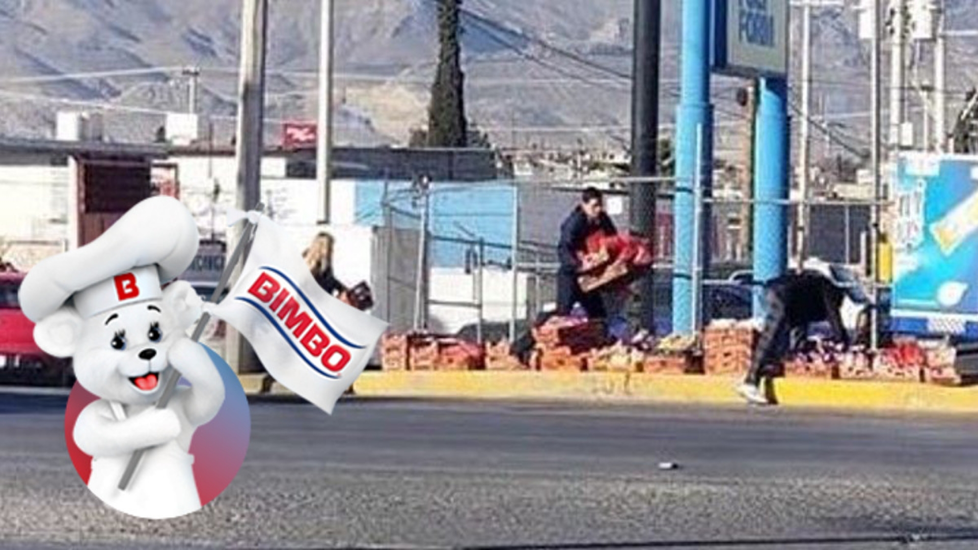 En lugar de robar, ciudadanos ayudan y devuelven mercancía al chofer de Bimbo