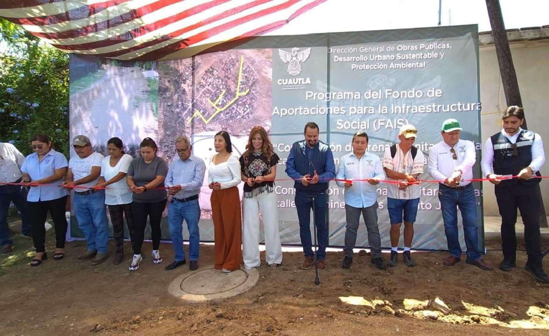 Inauguran obras de drenaje sanitario en dos localidades de Cuautla