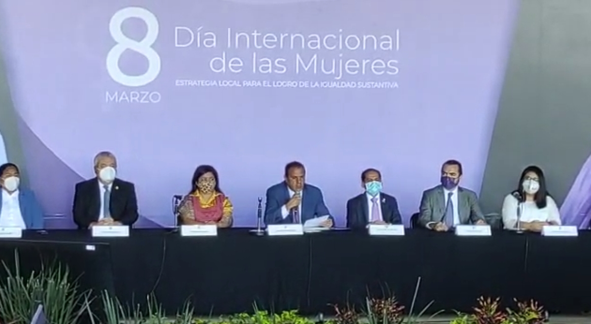 Firman 'Estrategia local para el logro de la igualdad sustantiva', en el Día Internacional de la Mujer