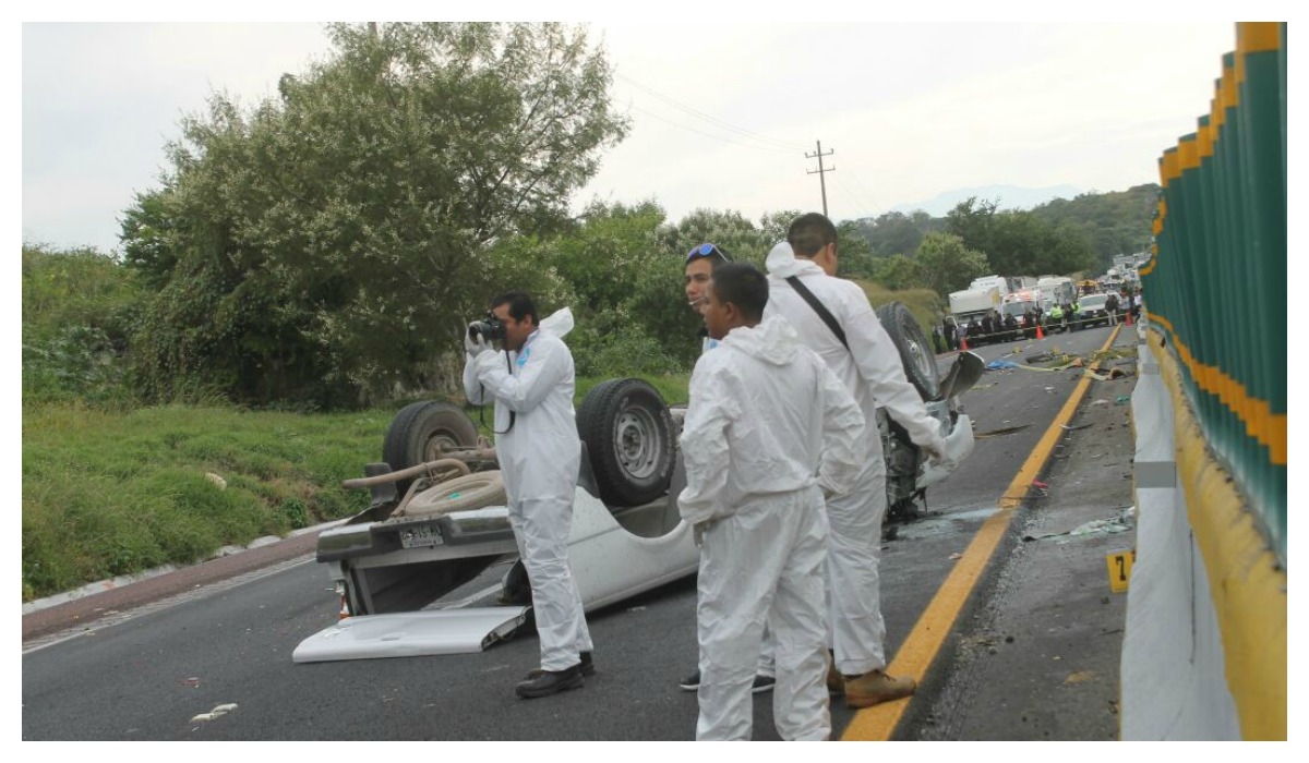 Cerrada, la autopista del Sol con dirección a Cuernavaca